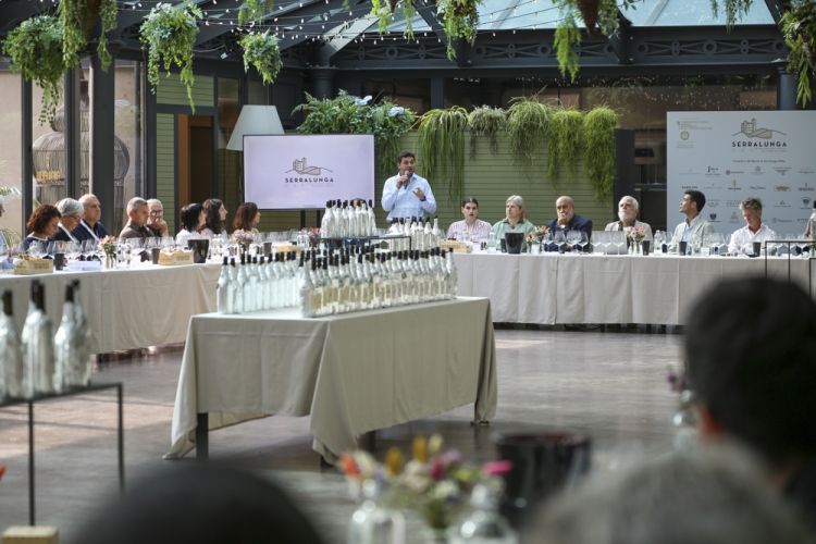 Durante l'intervento di Andrea Farinetti
