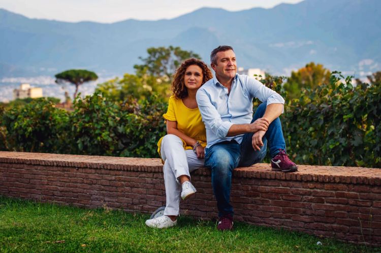 Massimo Setaro con la moglie Maria Rosaria