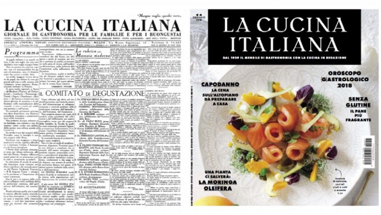 Il primo e l'ultimo numero de La Cucina Italia