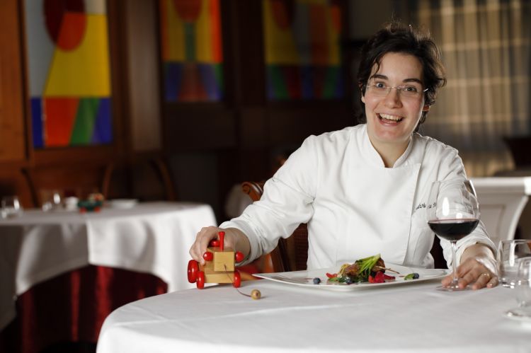 La chef del ristorante, Silvia Moro
