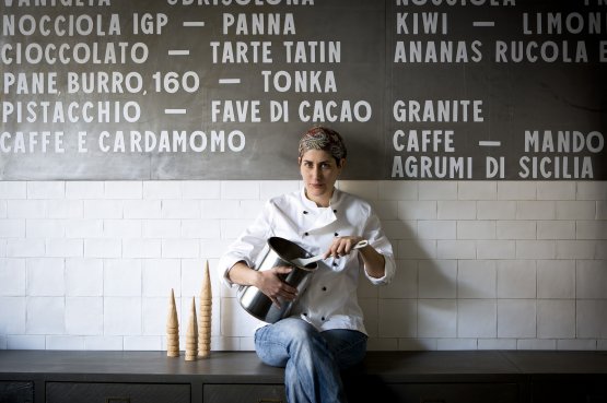 Simona Carmagnola, responsabile della nuova gelateria