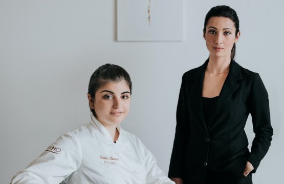 La chef Solaika Marrocco con Silvia Antonazzo, 