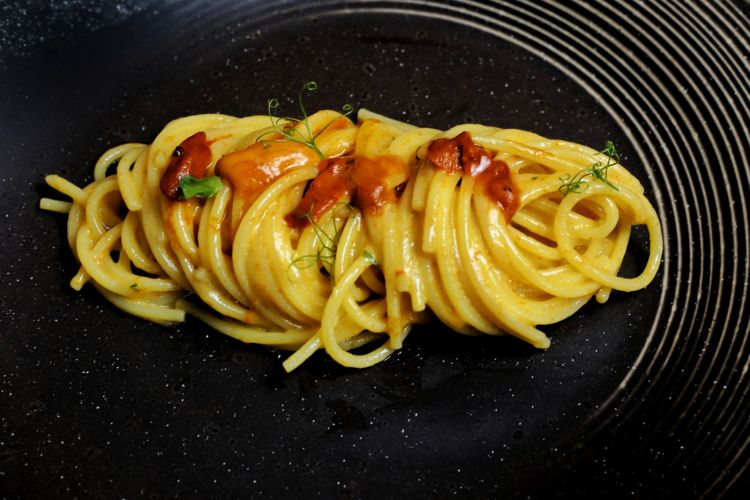 Gli Spaghetti ai ricci di mare del ristorante Ri