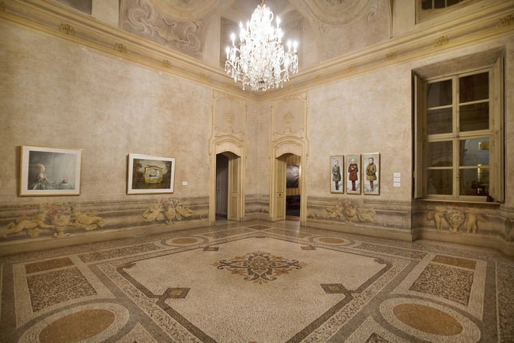 Una sala di Palazzo Saluzzo Paesana
