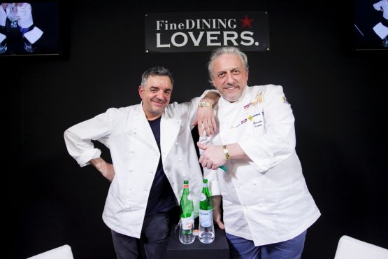 Mauro Uliassi e Davide Scabin. Foto di Sonia Santa