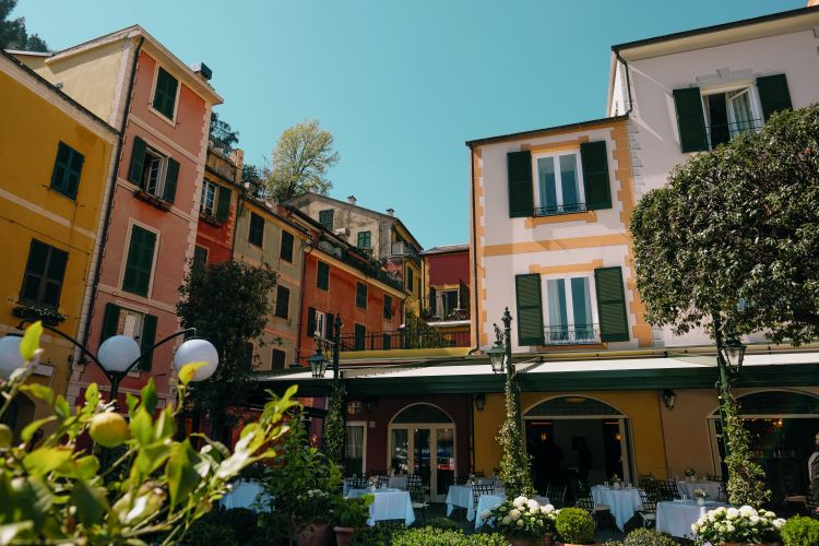 La leggendaria Piazzetta di Portofino su cui affac