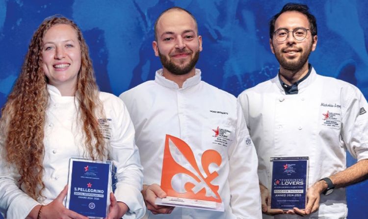 I vincitori dei tre premi collaterali: da sinistra Zanté Neethling, Noah Wynants e Nicolás A. López