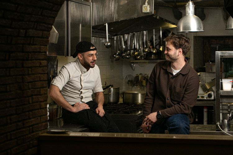 Francesco Caputo, lo chef, e Loris Paolini, il som
