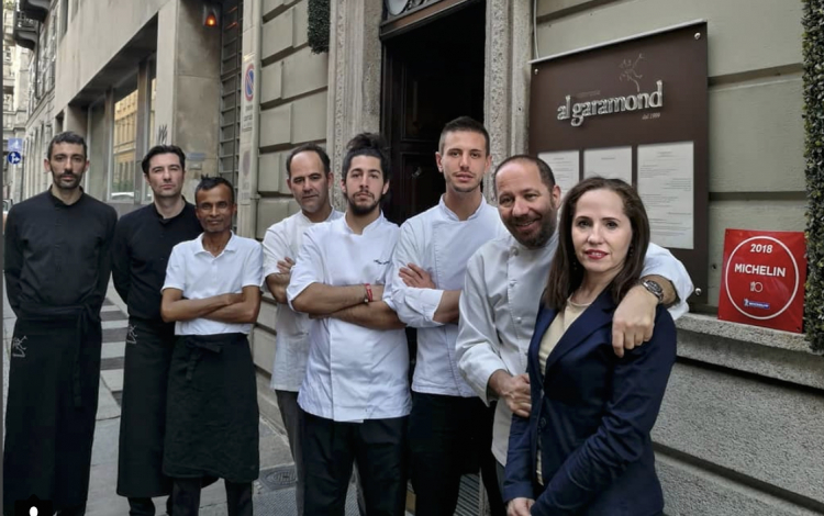 Lo staff del ristorante Al Garamond di Torino, 