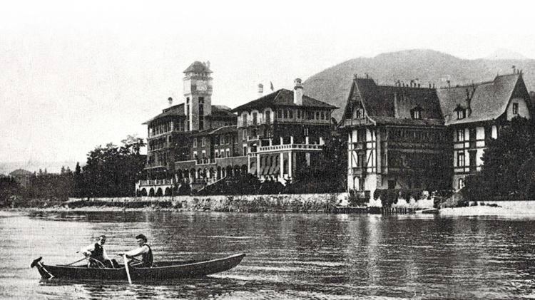 Una foto d'epoca del Grand Hotel
