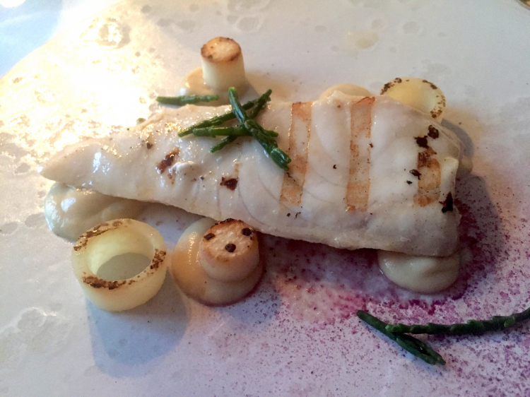 Grilled sturgeon at restaurant Moroshka for Pushkin
