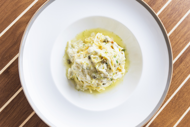 Tagliolini con branzino "a modo mio"