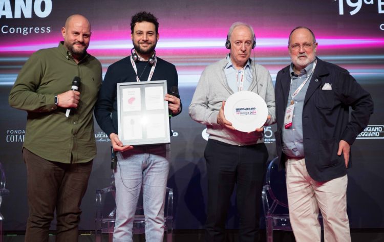 Sul palco, con Paolo Marchi e Victor Arguinzoniz, anche lo chef di Andreina Errico Recanati