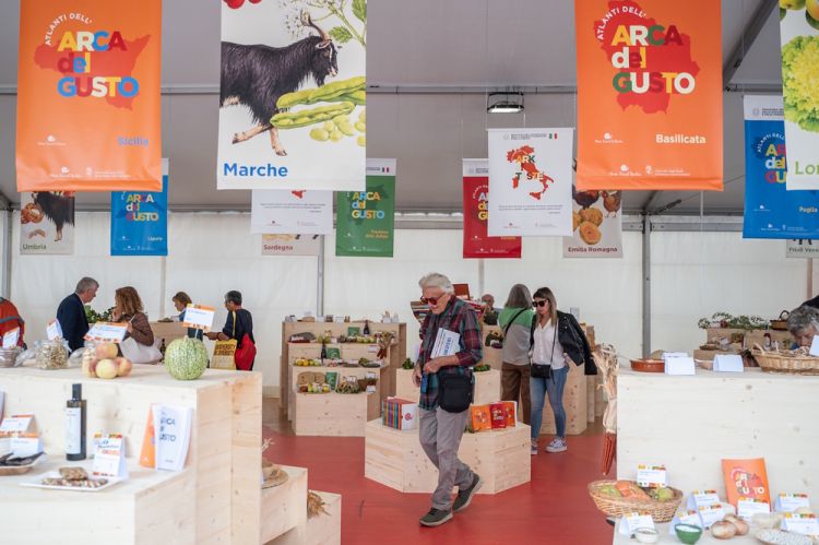 Lo spazio dedicato all'Arca del Gusto