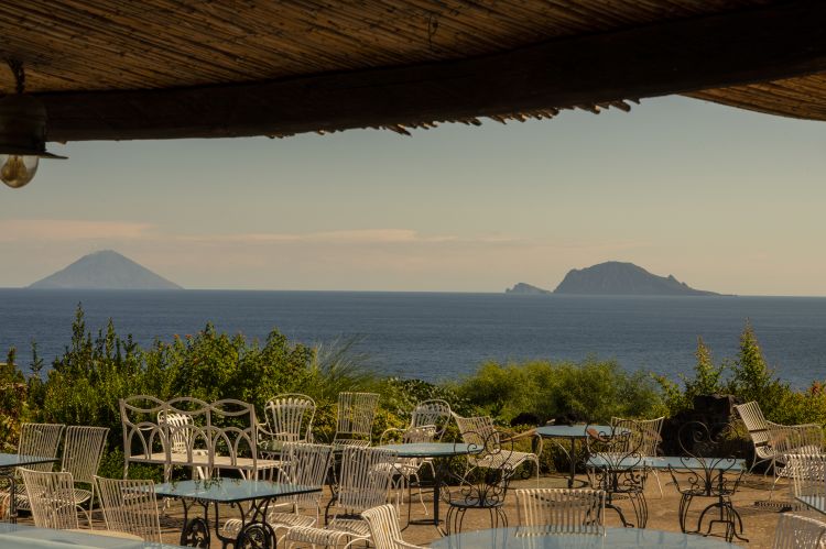Il suggestivo panorama dalla terrazza del Signum