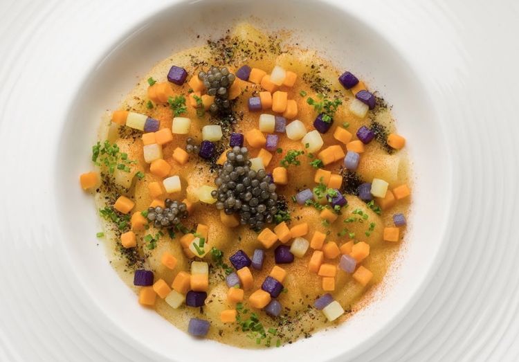 Uno dei piatti del ristorante Terrazza Bosquet
