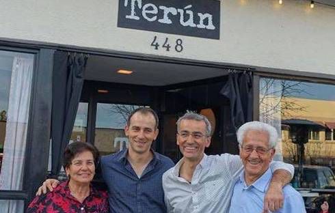 The Campilongo brothers with their parents, a few years ago