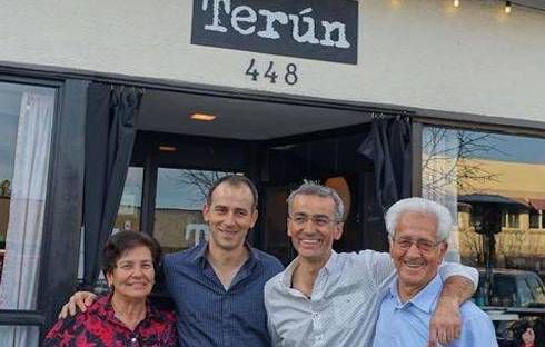 The Campilongo brothers with their parents, a few years ago 
