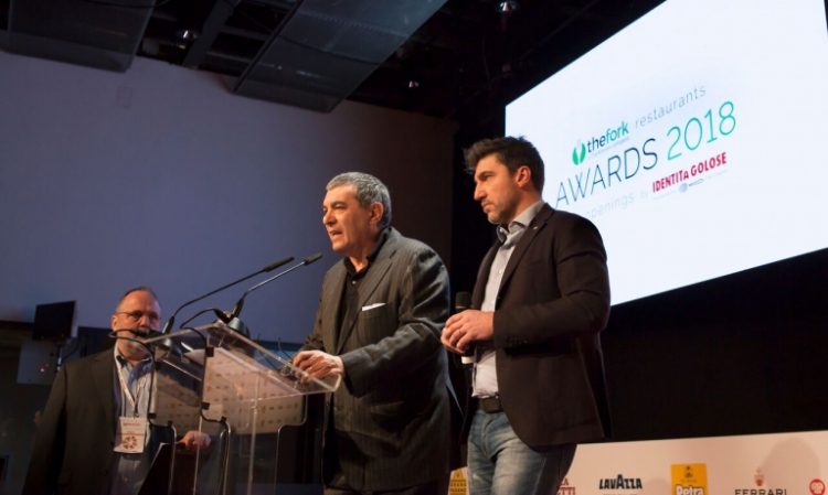 Paolo Marchi, Claudio Ceroni e Almir Ambeskovic al momento dell'annuncio della nuova iniziativa, nel marzo scorso durante Identità Milano 2018
