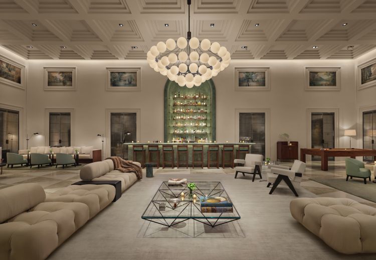 Il Lobby bar del The Lake Como EDITION. Foto di&nbsp;@Nicholas Koenig
