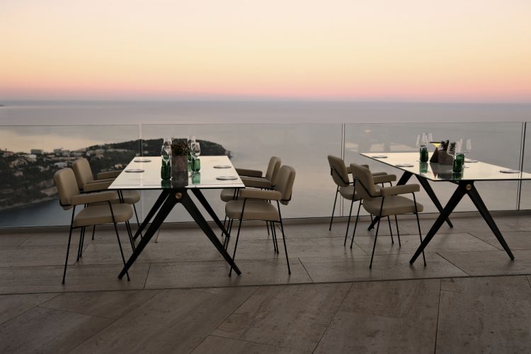 Il panorama al tramonto dal ristorante Ceto, The 