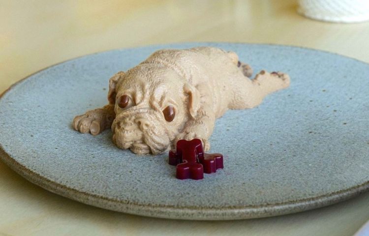 Il dessert Pug al Teible di Dubai