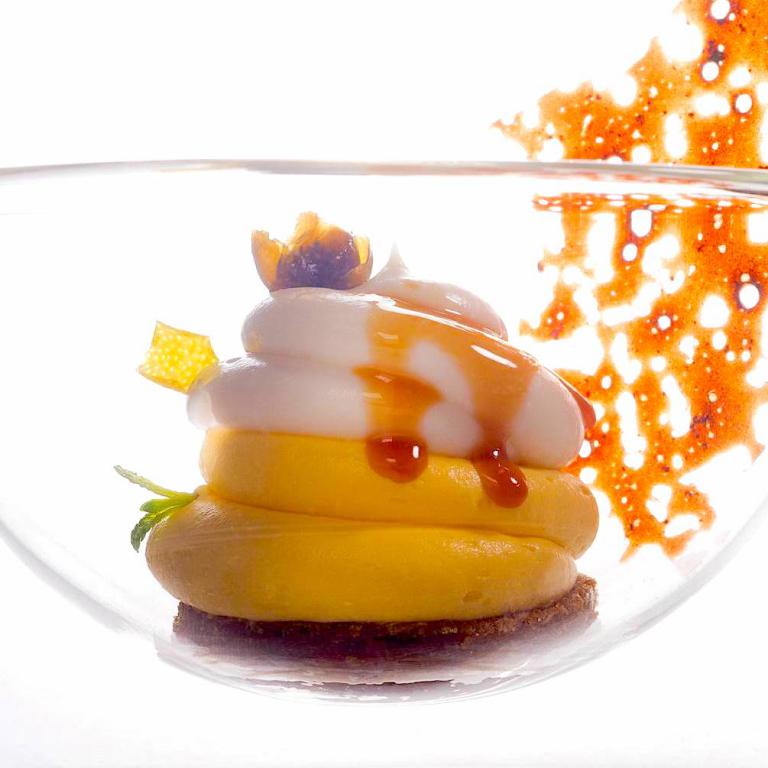 Tirami-sud, un dessert ormai iconico de Il Luogo di Aimo e Nadia (foto Adriano Mauri per Italian Gourmet)
