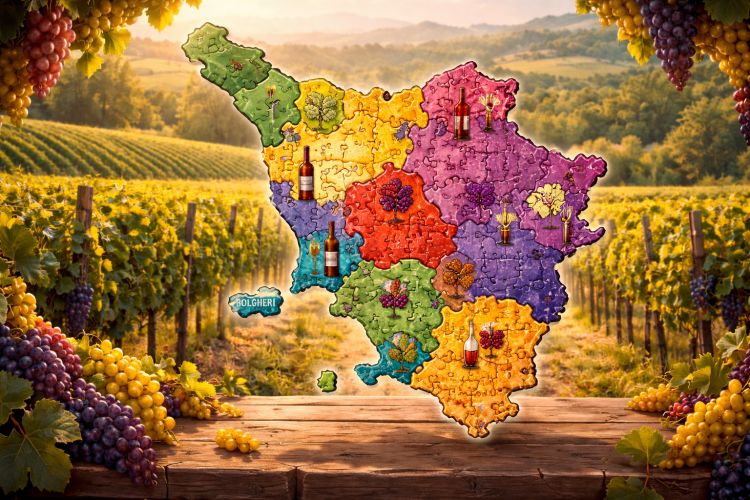 La Toscana del vino paragonata a un grosso puzzle