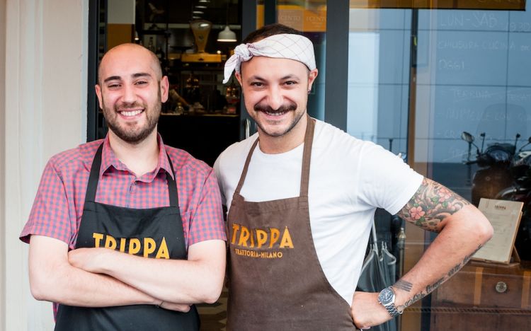 Pietro Caroli e Diego Rossi, aprirono Trippa il 20 giugno 2015 in via Vasari 1, quartiere Porta Romana a Milano