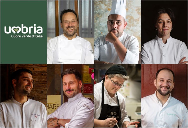 I sette chef relatori di Identità Umbria, marted