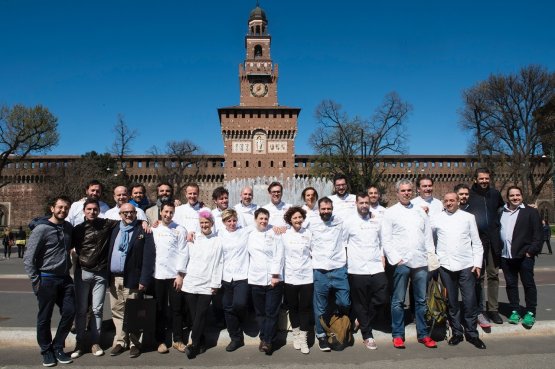 THE DREAM TEAM – Many, though not all, of the chefs who will cook for Identità Golose during the six months of Expo (photo credits Brambilla / Serrani)