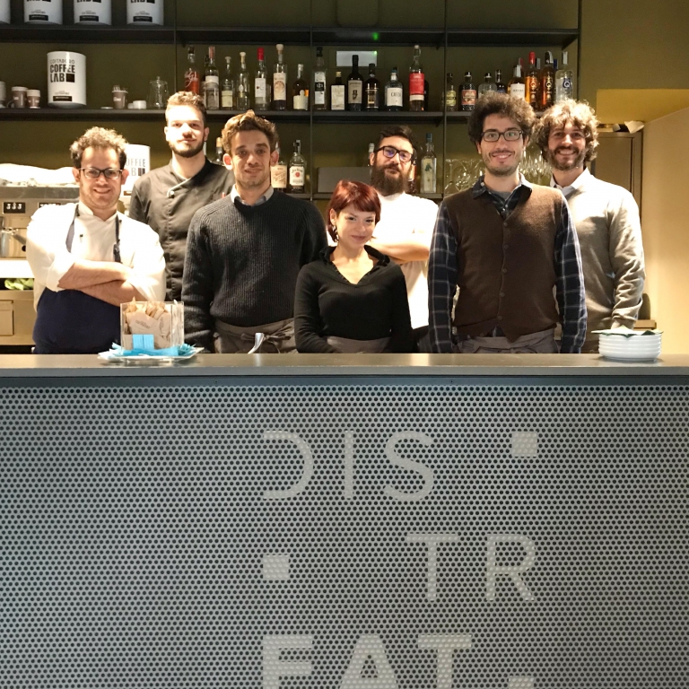 La squadra di Distreat al completo (o quasi). Da s