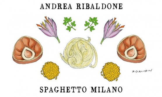 Il gastro-illustratore Gianluca Biscalchin ha disegnato così il piatto di Ribaldone
