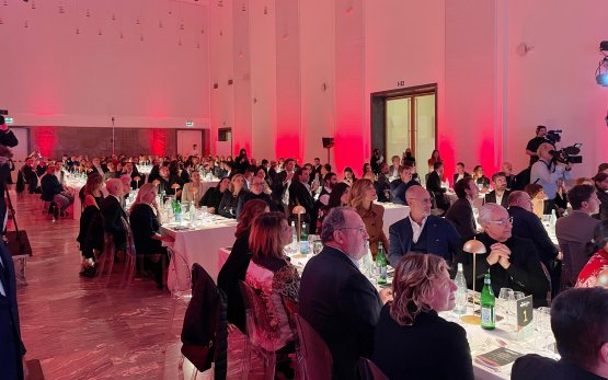La sala della Triennale durante la serata di gala
