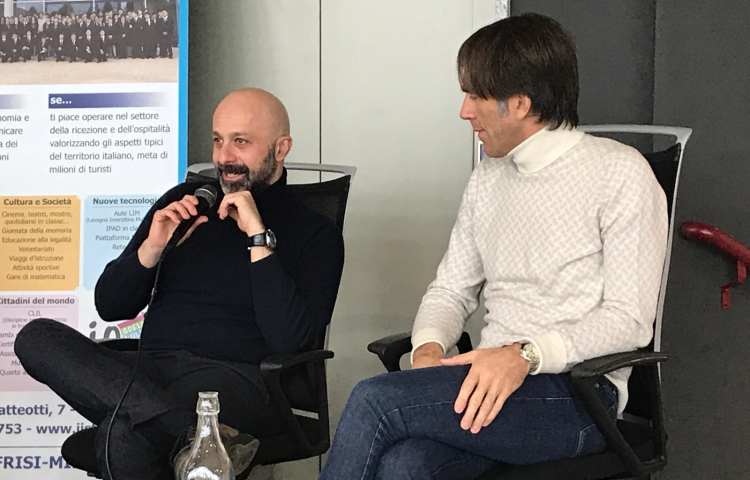 Niko Romito e Davide Oldani durante l'incontro