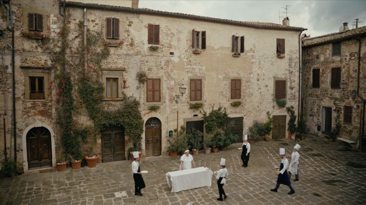Valeria Piccini e il suo staff a Montemerano