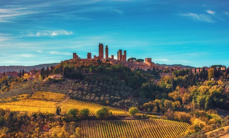 Una suggestiva immagine di San Gimignano
