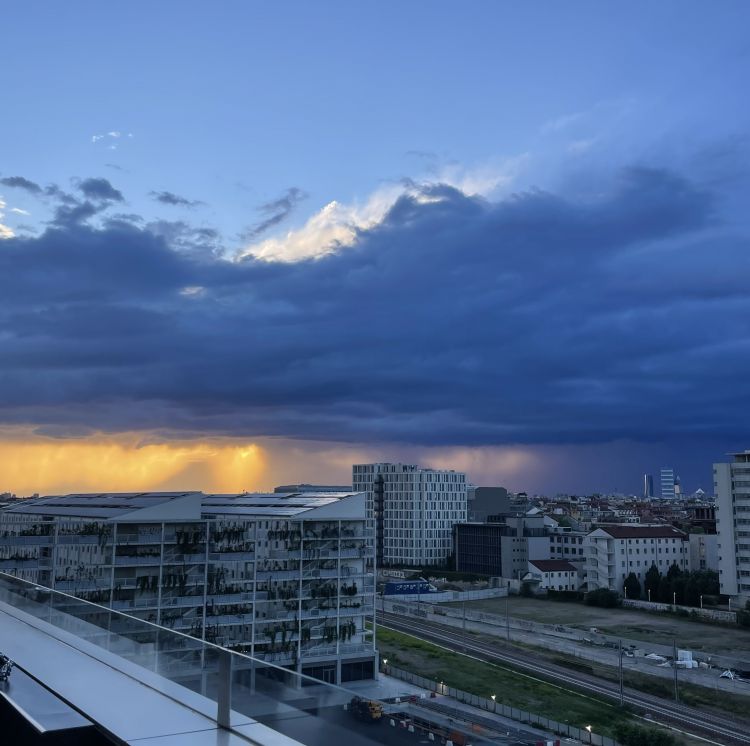 La vista dalla terrazza di Torre
