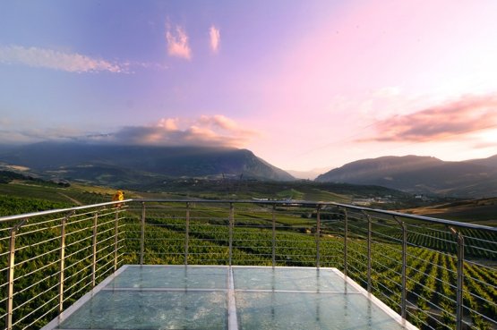 The landscape in Abruzzo, around Ciccio Zaccagnini’s vineyards