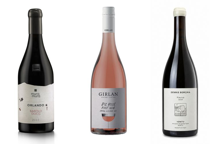 Barolo Orlando di Mura Mura,&nbsp;Piz Ros&eacute; Pinot Noir&nbsp;di Girlan e PIevica di Dennis Borchia
