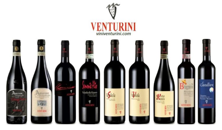 La gamma dei vini di Venturini