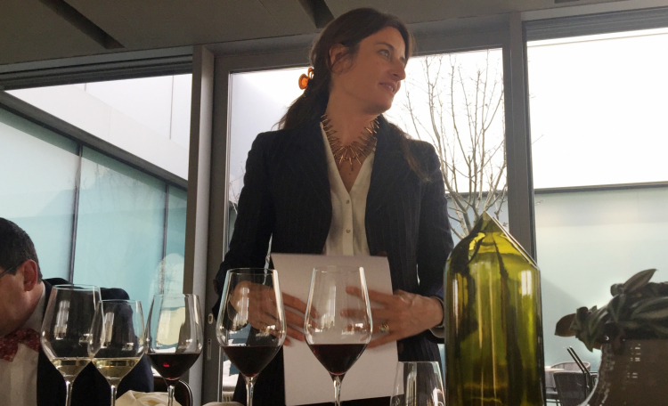 Ottavia Giorgi di Vistarino alla presentazione dei suoi vini al ristorante di Enrico Bartolini al Mudec

