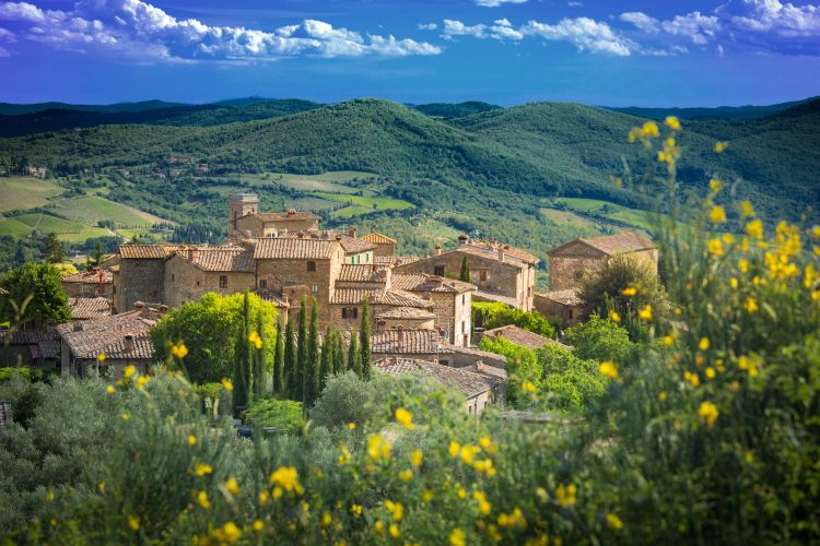 Il borgo di Volpaia, nel Chianti Classico
