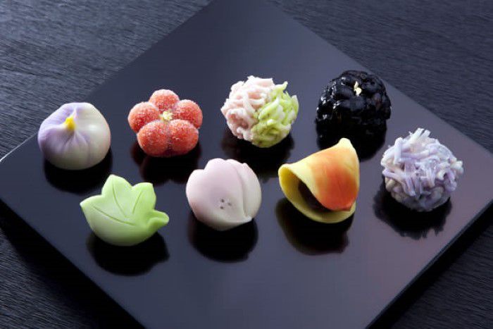 Un esempio di Wagashi, ovvero i dolci tradizionali