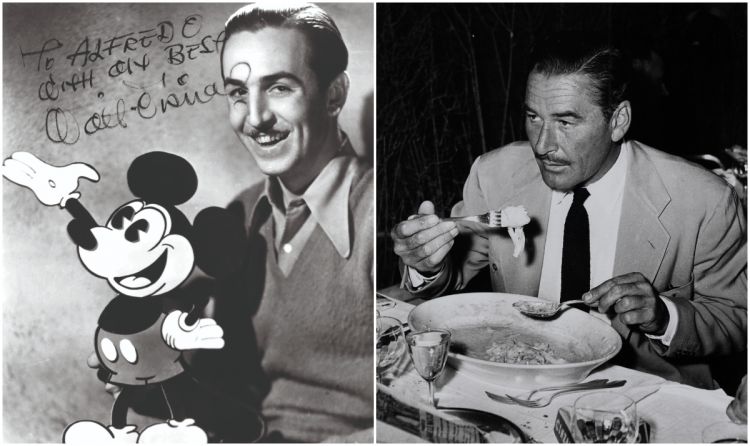 Walt Disney ed Errol Flynn