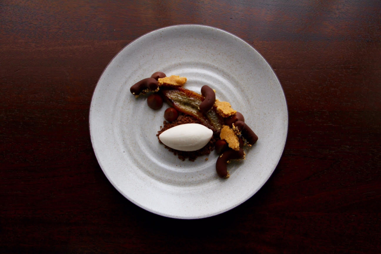 Another dessert from Welker, with chocolate and banana (photo EMP)
 
