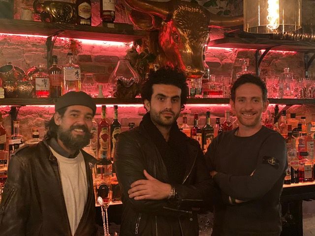 Emanuele Nigro, Riccardo Orfino and Wael Derek behind the counter of the new-born Alice, 126 W13th street
