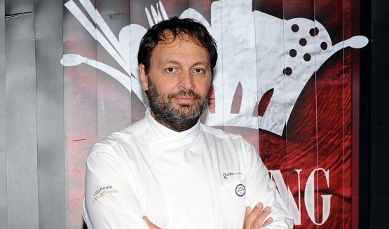Ugo Alciati, the Piedmontese chef who offers a limited number of courses upon compulsory reservation 

