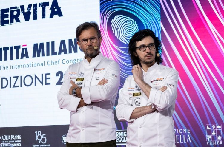 Carlo Cracco e Luca Sacchi, al lavoro insieme dal 2006. Terranno lezione in Auditorium domenica 10 marzo, ore 10.45
