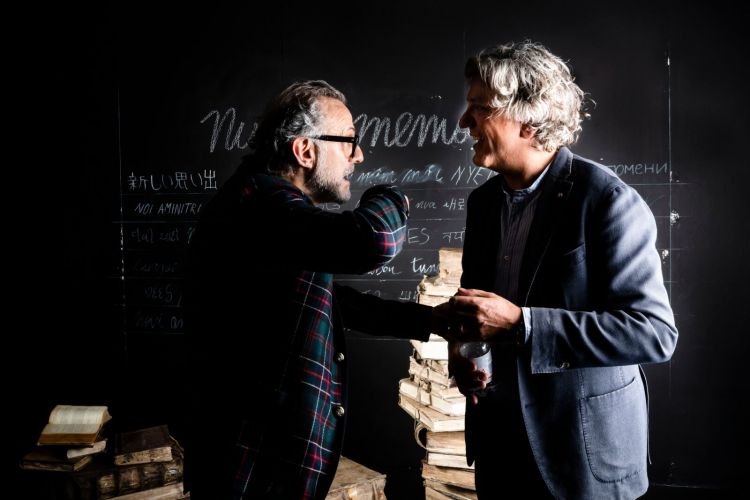 Giorgio Locatelli with Massimo Bottura at Identità Milano 2019